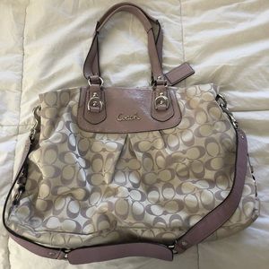 Lavender coach purse